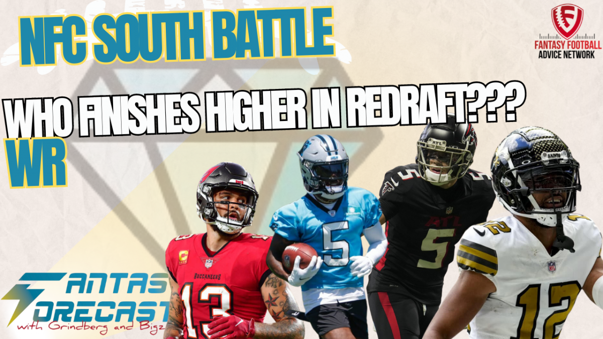 Which NFC South WR1 will finish with the highest ranking in 2024?