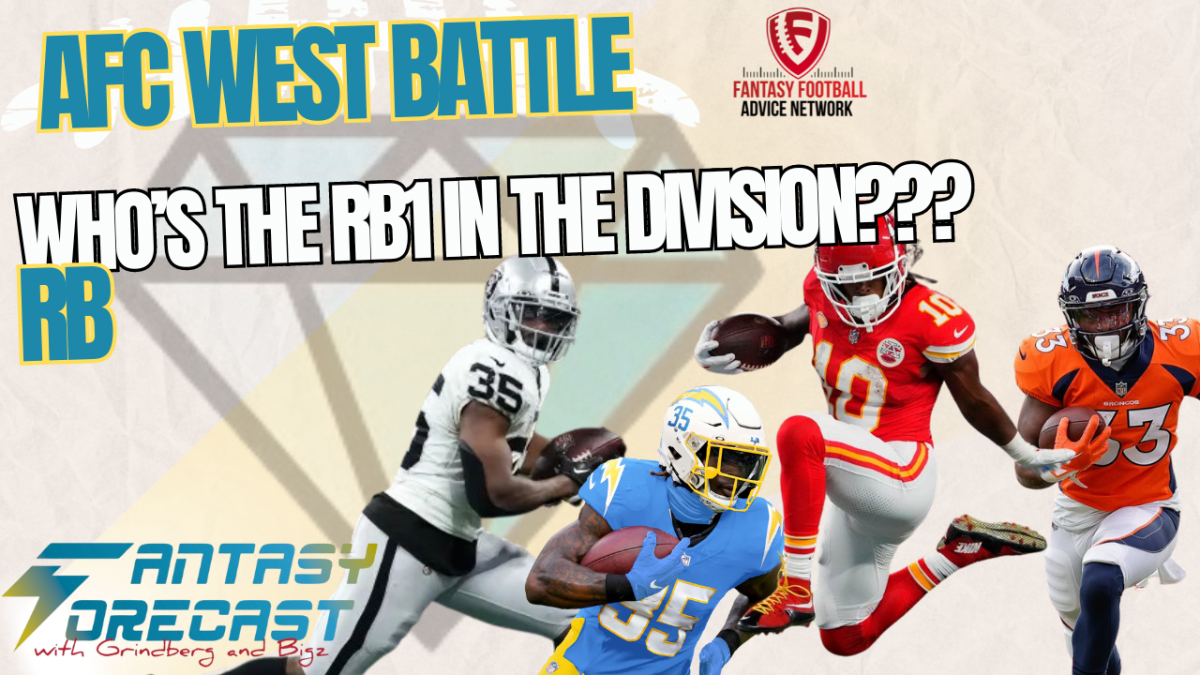 Which AFC West RB will finish with the most PPR points?